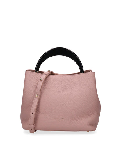 TOP HANDLE BAG IN PINK LEATHER