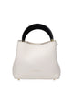 TOP HANDLE BAG IN WHITE LEATHER