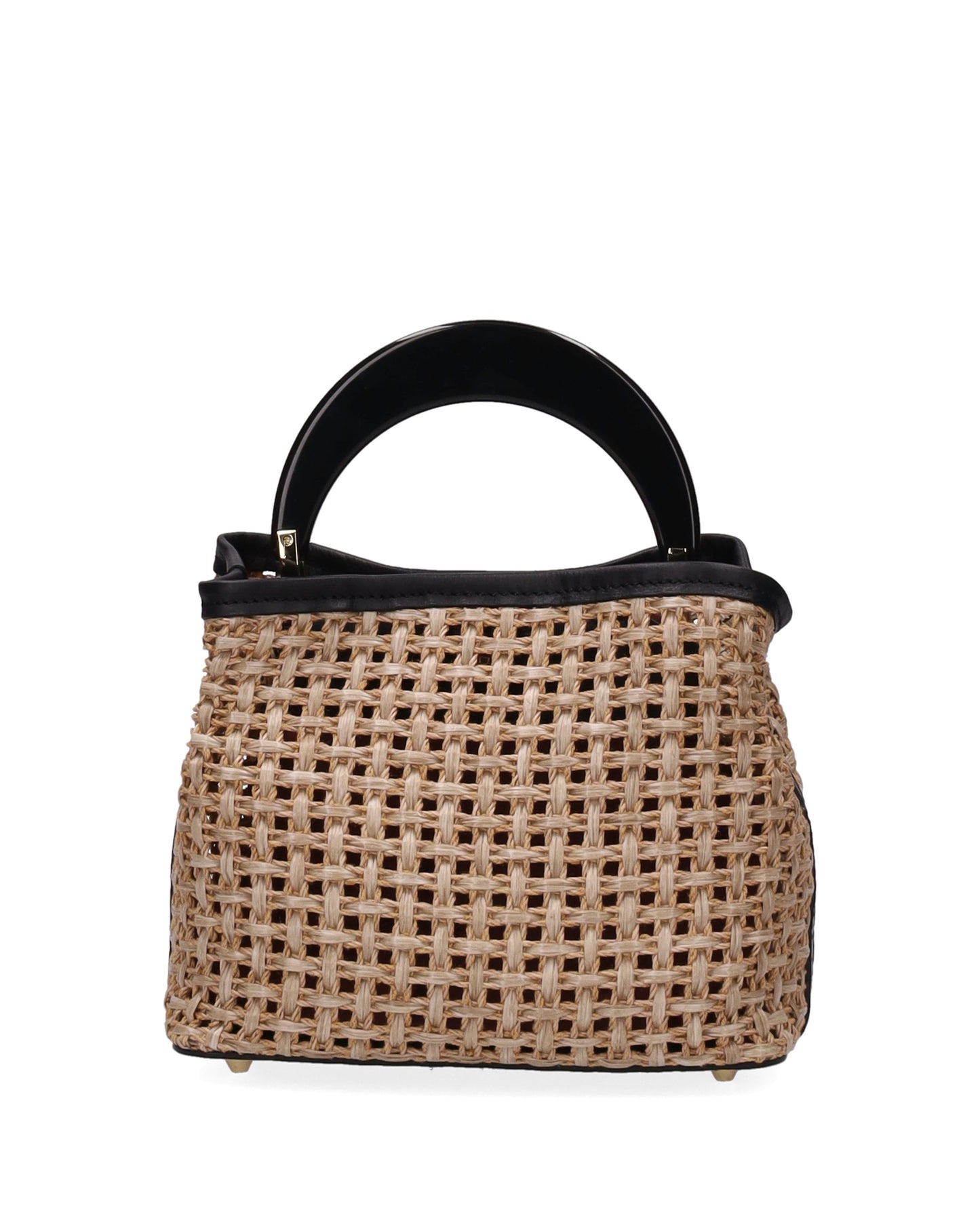 TOP HANDLE BAG IN STRAW NATURAL