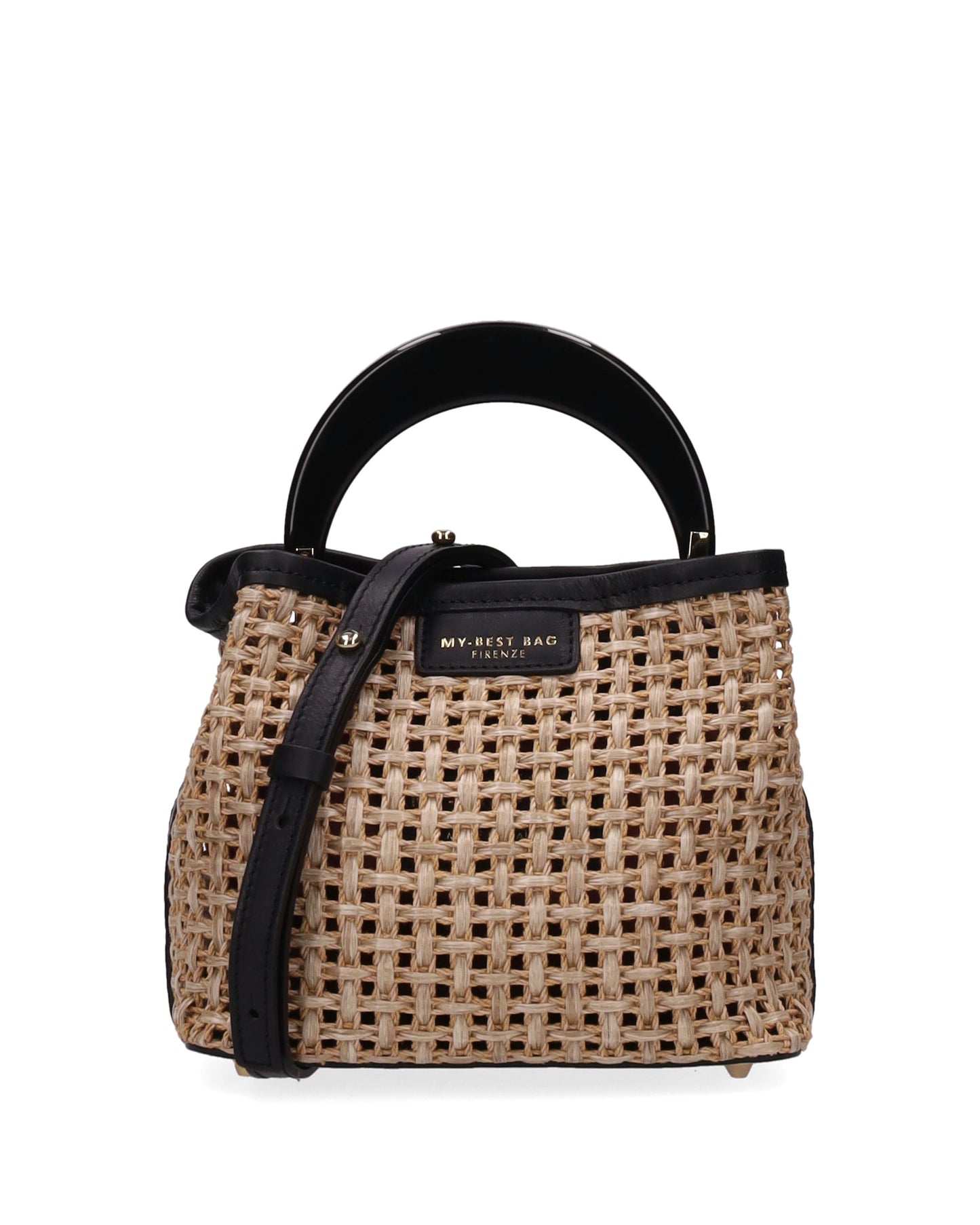 TOP HANDLE BAG IN STRAW NATURAL