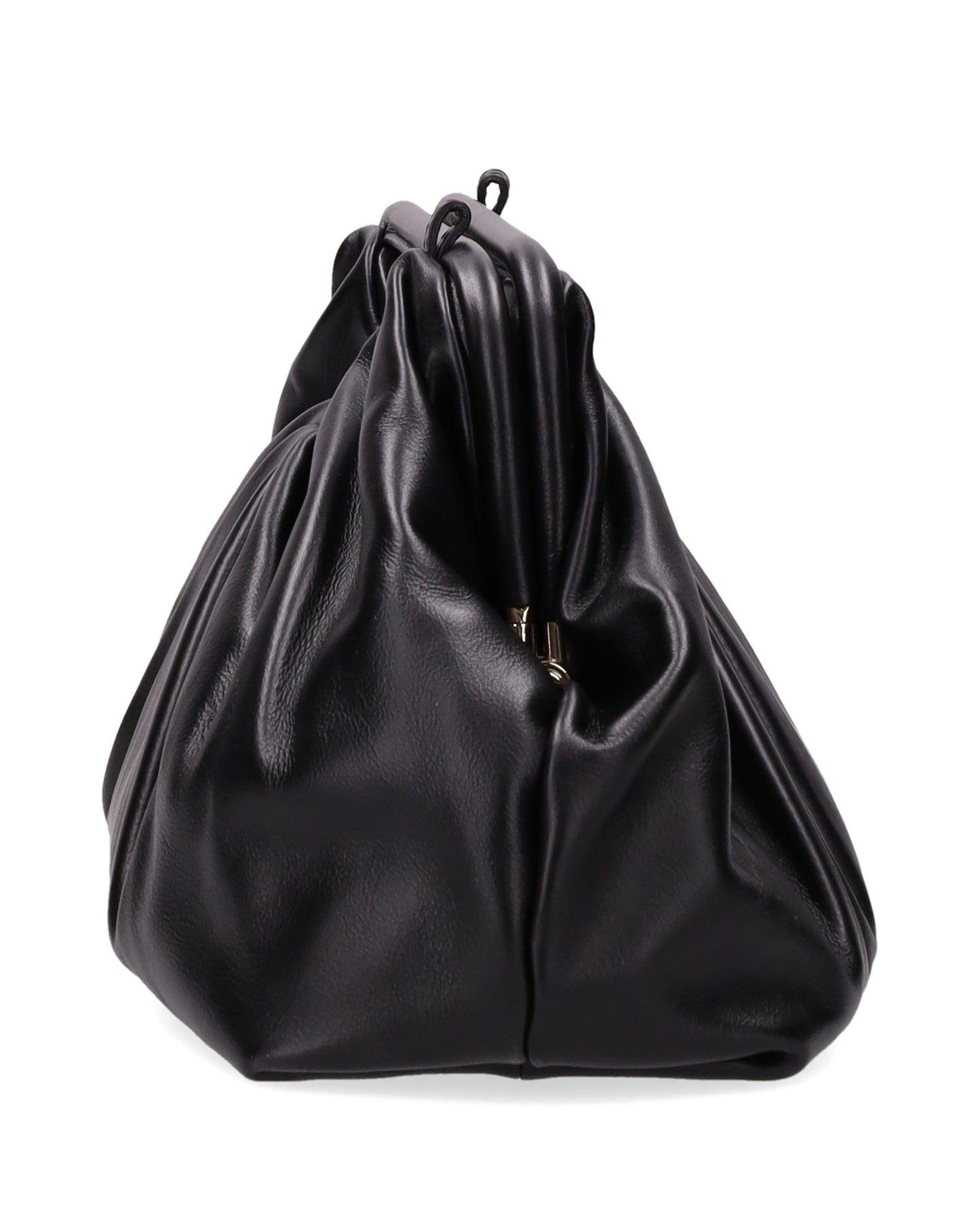 LEATHER CLUTCH IN BLACK