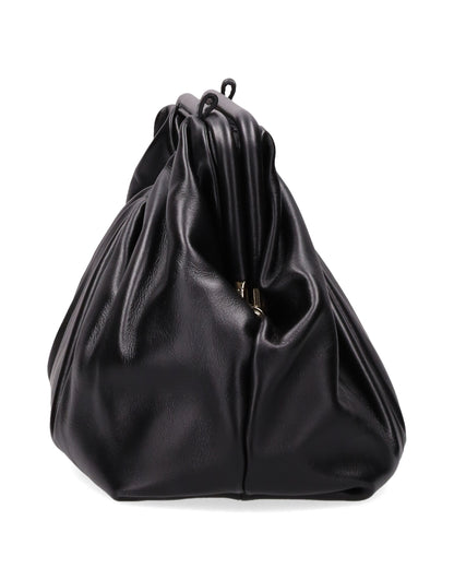 LEATHER CLUTCH IN BLACK