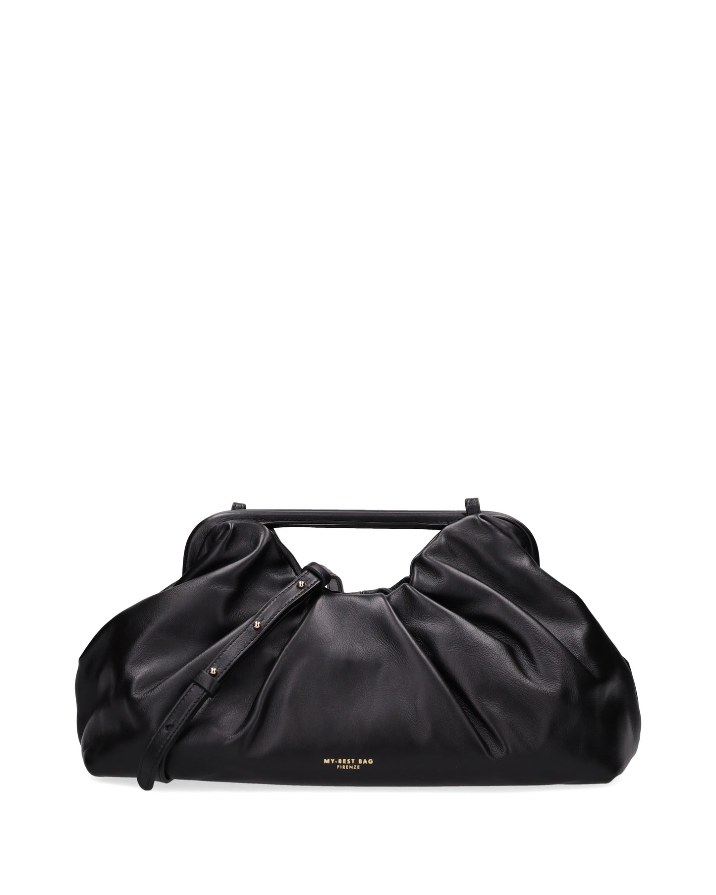 LEATHER CLUTCH IN BLACK