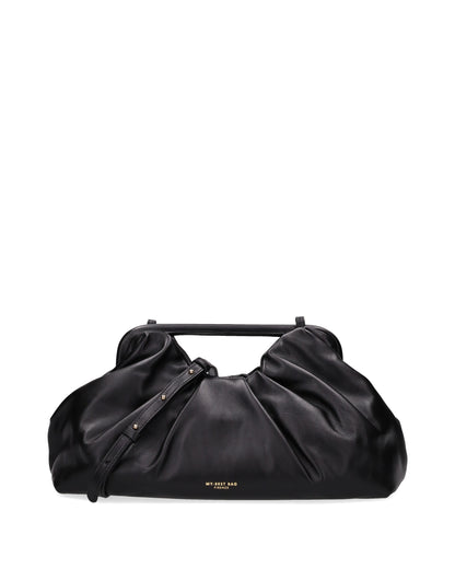 LEATHER CLUTCH IN BLACK