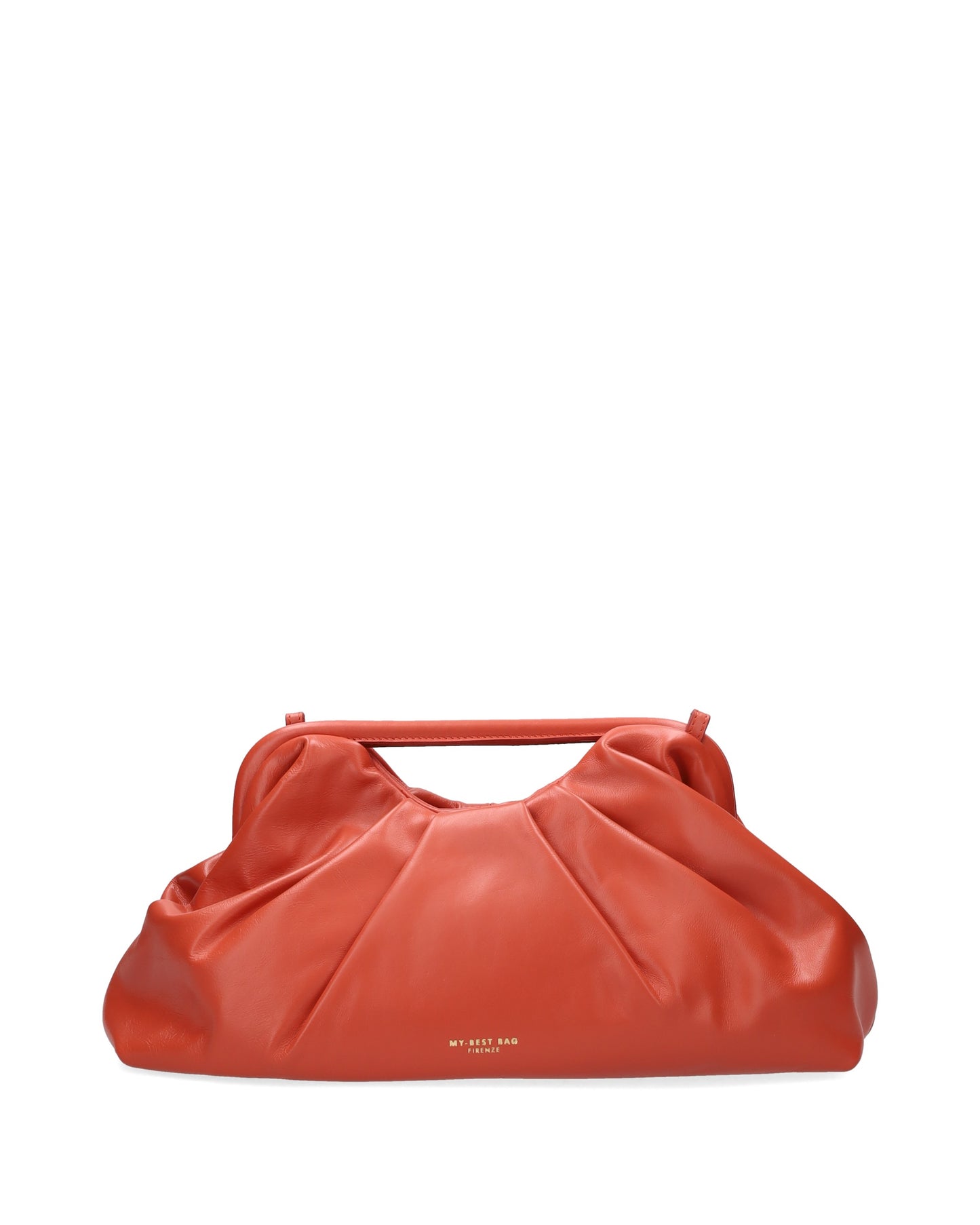 LEATHER CLUTCH IN RED