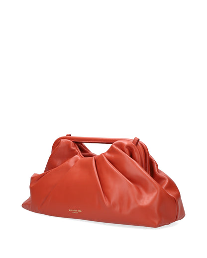 LEATHER CLUTCH IN RED