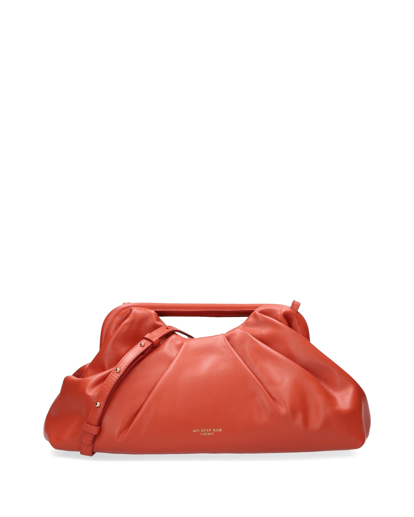 LEATHER CLUTCH IN RED