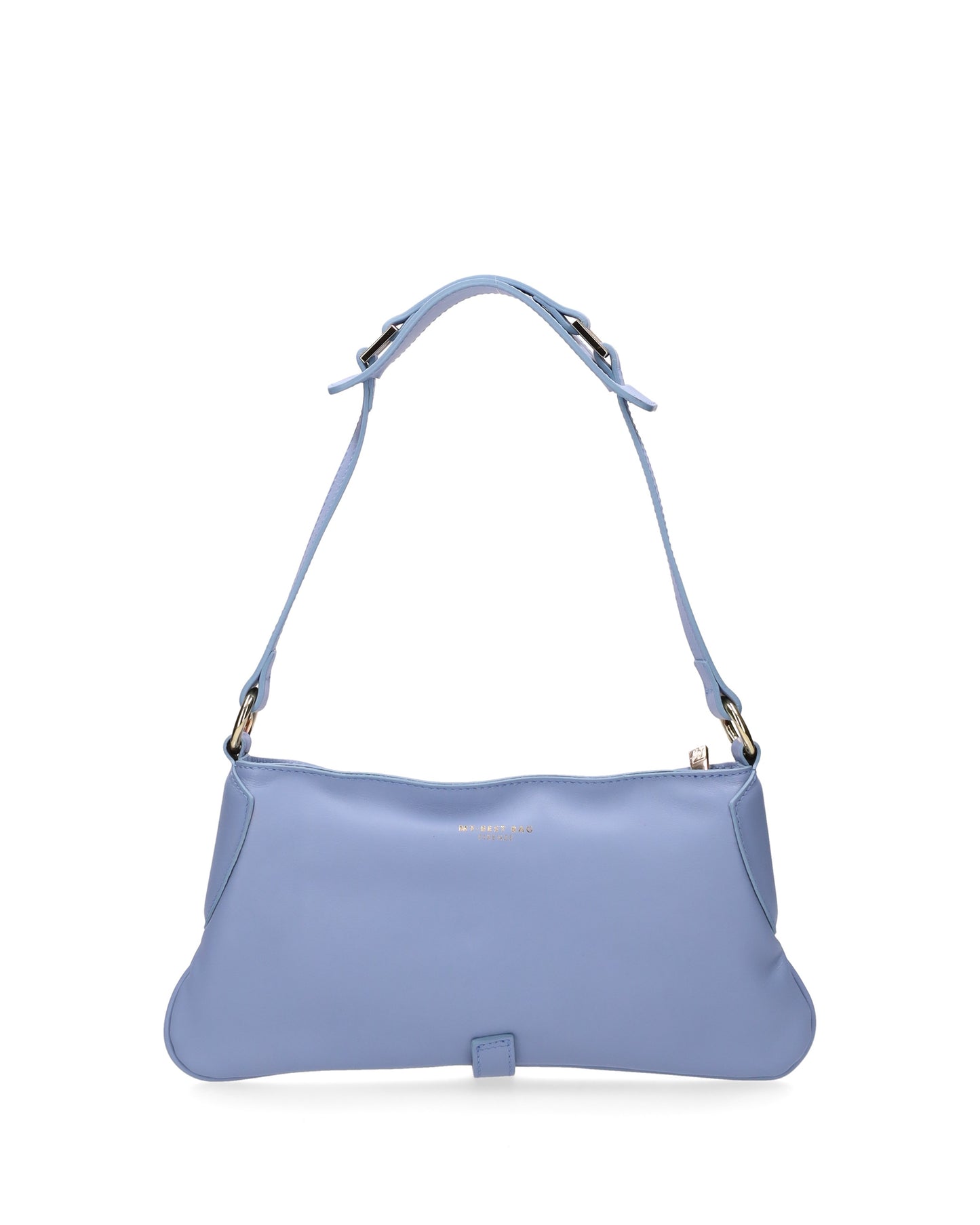 LEATHER SHOULDER BAG IN BLUE