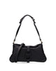 LEATHER SHOULDER BAG IN BLACK