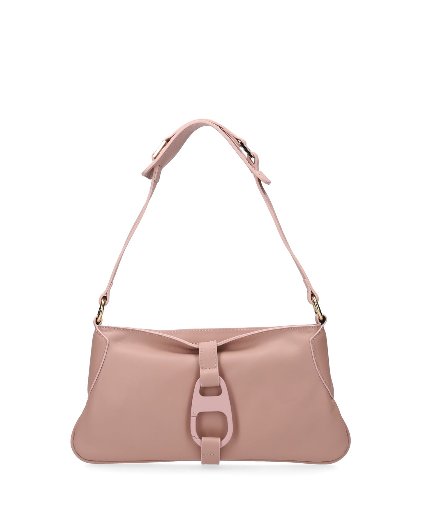 LEATHER SHOULDER BAG IN PINK
