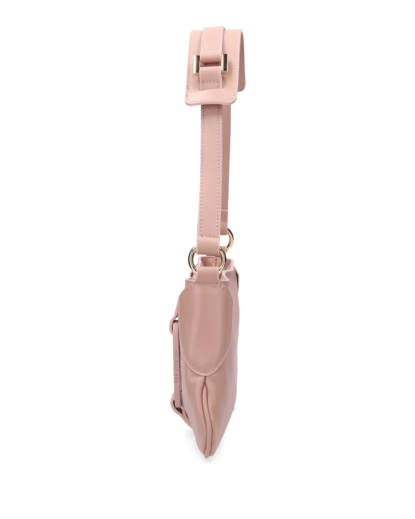 LEATHER SHOULDER BAG IN PINK