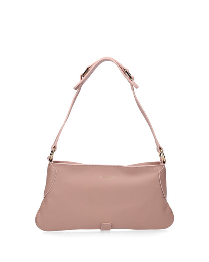 LEATHER SHOULDER BAG IN PINK