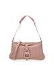 LEATHER SHOULDER BAG IN PINK