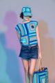 “AZUL” SQUARE TOP