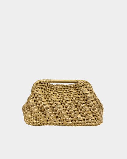 “RECTA” gold HANDMADE HANDBAG