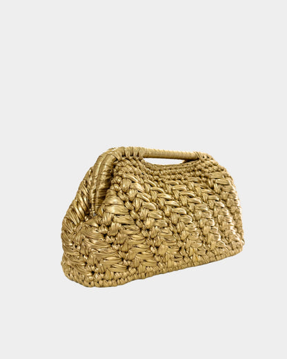 “RECTA” gold HANDMADE HANDBAG