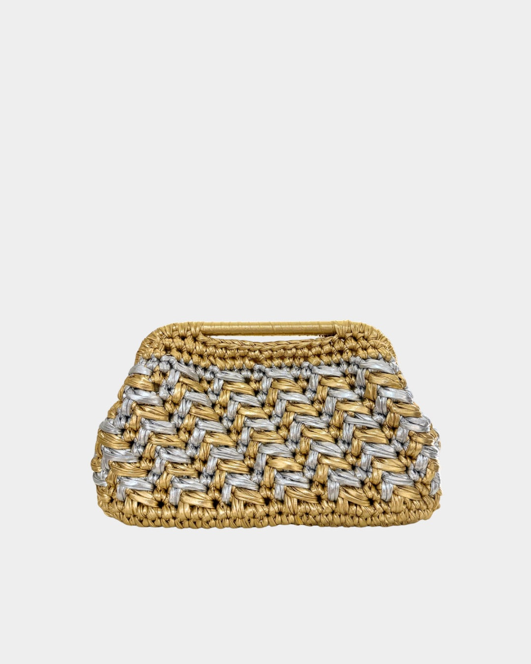 “RECTA” TWO TONE HANDMADE CLUTCH