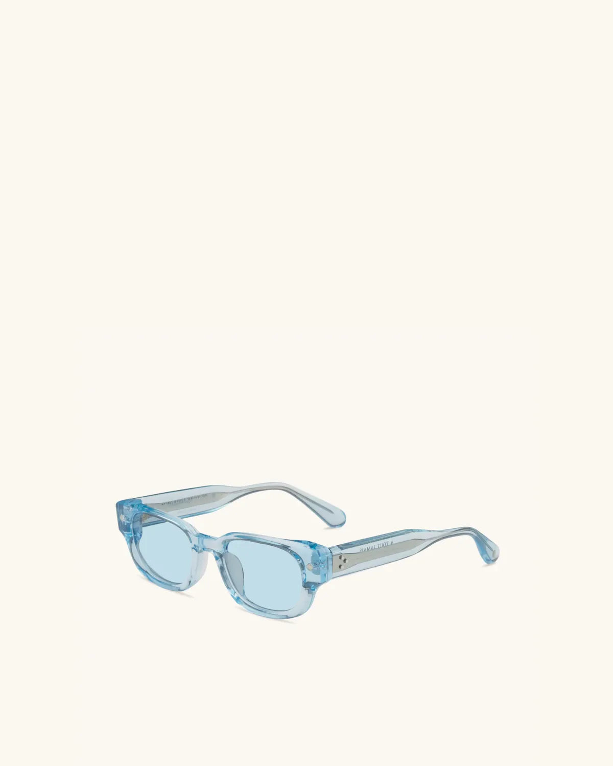 À Tout Jamais - BLUE CRYSTAL & PALLADIUM/BLUE-Rectangular Frame Sunglasses-LUNETTERIE GÉNÉRALE- Pointure.AE