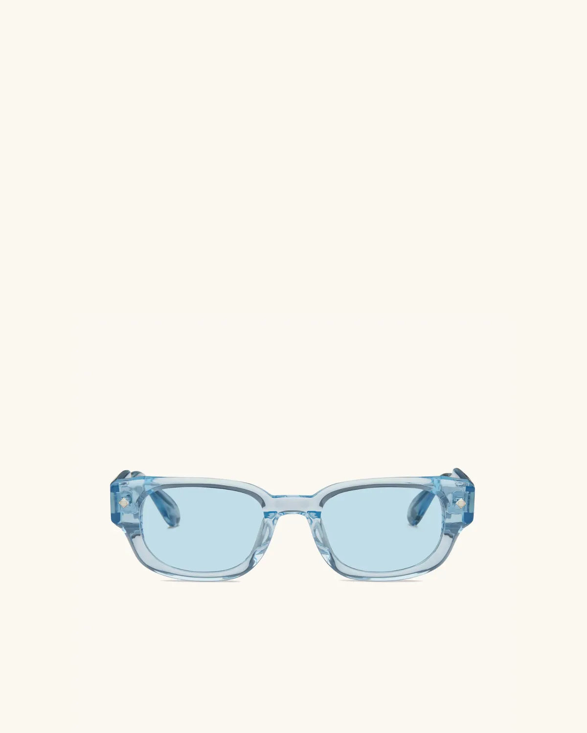 À Tout Jamais - BLUE CRYSTAL & PALLADIUM/BLUE-Rectangular Frame Sunglasses-LUNETTERIE GÉNÉRALE- Pointure.AE