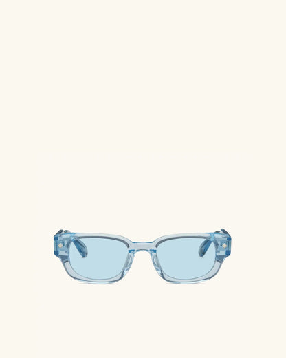 À Tout Jamais - BLUE CRYSTAL & PALLADIUM/BLUE-Rectangular Frame Sunglasses-LUNETTERIE GÉNÉRALE- Pointure.AE