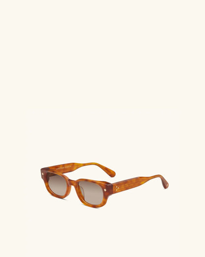 À Tout Jamais - LIGHT HAVANA & 18K GOLD/GRADIENT BROWN-Rectangular Frame Sunglasses-LUNETTERIE GÉNÉRALE- Pointure.AE