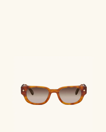 À Tout Jamais - LIGHT HAVANA & 18K GOLD/GRADIENT BROWN-Rectangular Frame Sunglasses-LUNETTERIE GÉNÉRALE- Pointure.AE