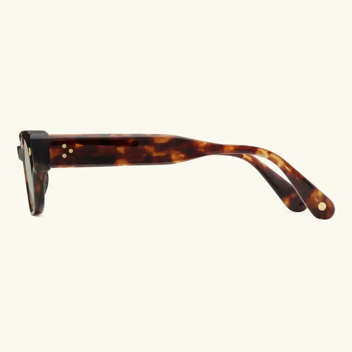 À Tout Jamais - MEDIUM TORTOISE & 24K GOLD/GREEN G15-Rectangular Frame Sunglasses-LUNETTERIE GÉNÉRALE- Pointure.AE