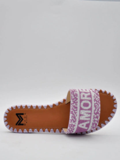 "AMORE" BEADED SLIPPER-Slippers-MAGA MILANO- Pointure.AE