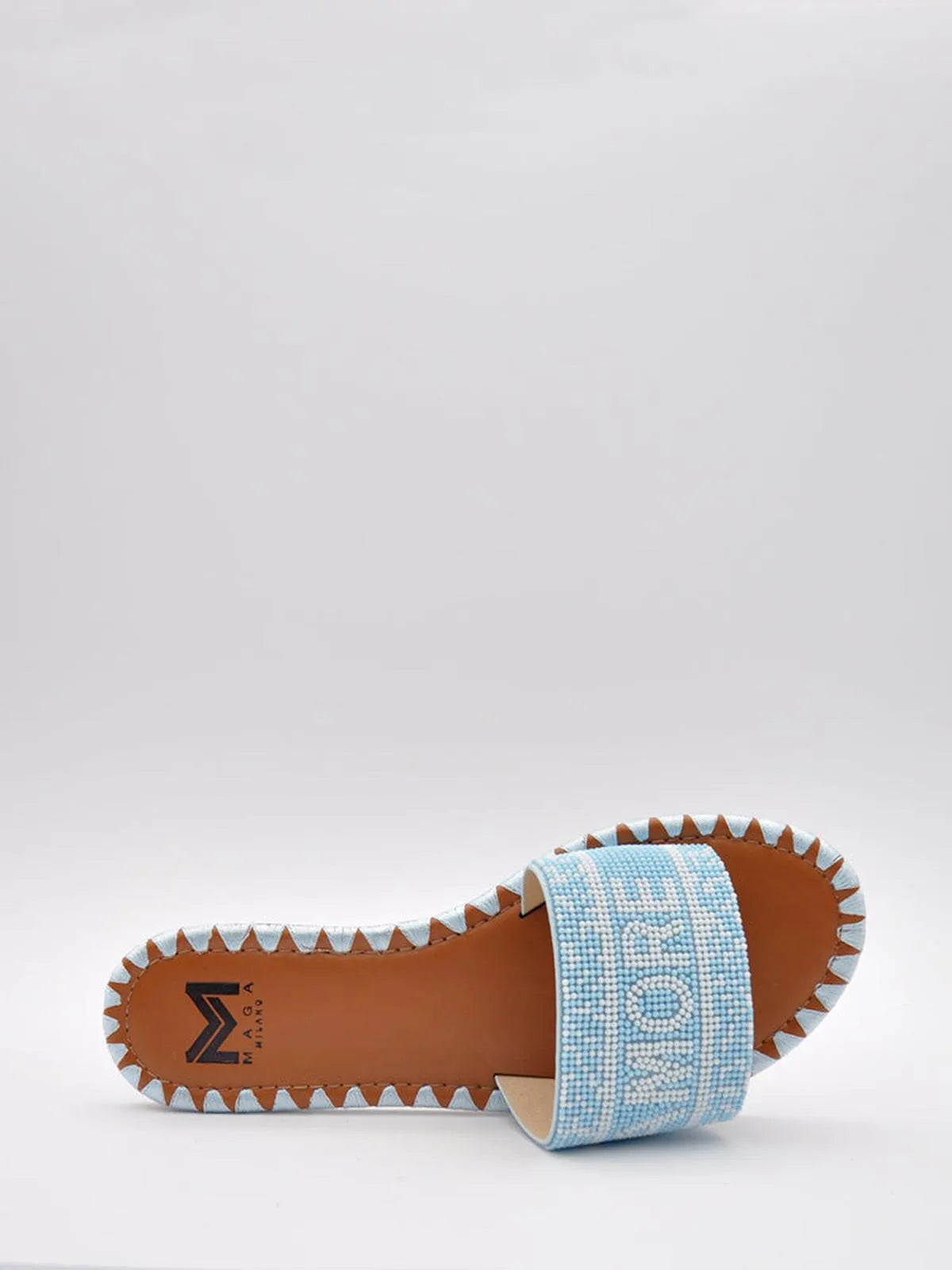 "AMORE" BEADED SLIPPER-Slippers-MAGA MILANO- Pointure.AE