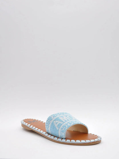 "AMORE" BEADED SLIPPER-Slippers-MAGA MILANO- Pointure.AE
