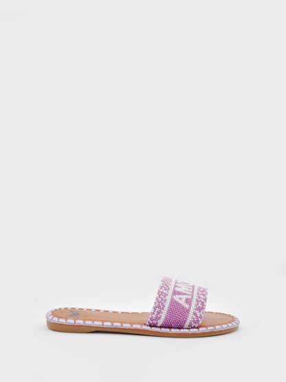 "AMORE" BEADED SLIPPER-Slippers-MAGA MILANO- Pointure.AE