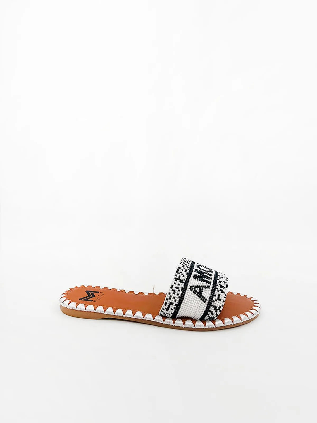 "AMORE" BEADED SLIPPER-Slippers-MAGA MILANO- Pointure.AE
