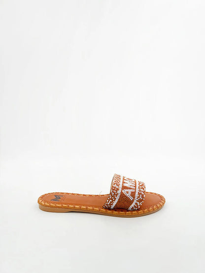 "AMORE" BEADED SLIPPER-Slippers-MAGA MILANO- Pointure.AE