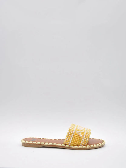 "AMORE" BEADED SLIPPER-Slippers-MAGA MILANO- Pointure.AE