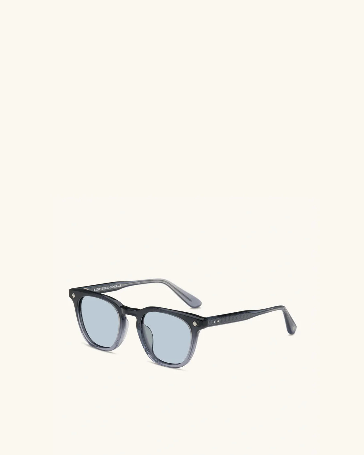 Amour Propre - GRADIENT GREY CRYSTAL & PALLADIUM/BLUE-GREY-D-Frame Sunglasses-LUNETTERIE GÉNÉRALE- Pointure.AE
