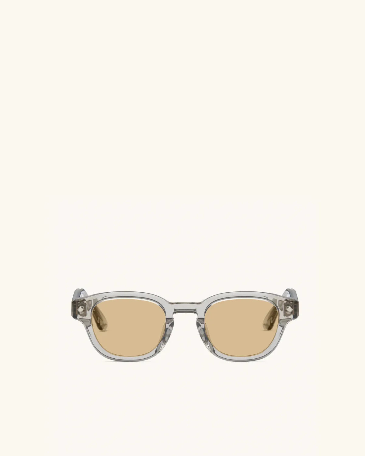 Apéro Au Soleil - BEIGE CRYSTAL & PALLADIUM/SOLID BRONZE-D-Frame Sunglasses-LUNETTERIE GÉNÉRALE- Pointure.AE