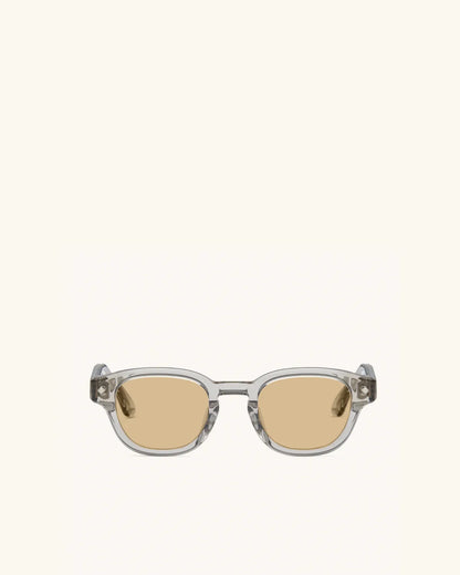 Apéro Au Soleil - BEIGE CRYSTAL & PALLADIUM/SOLID BRONZE-D-Frame Sunglasses-LUNETTERIE GÉNÉRALE- Pointure.AE