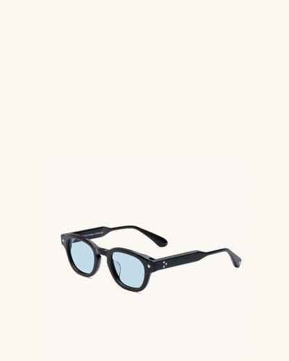 Apéro Au Soleil - BLACK & PALLADIUM/SOLID BLUE-D-Frame Sunglasses-LUNETTERIE GÉNÉRALE- Pointure.AE