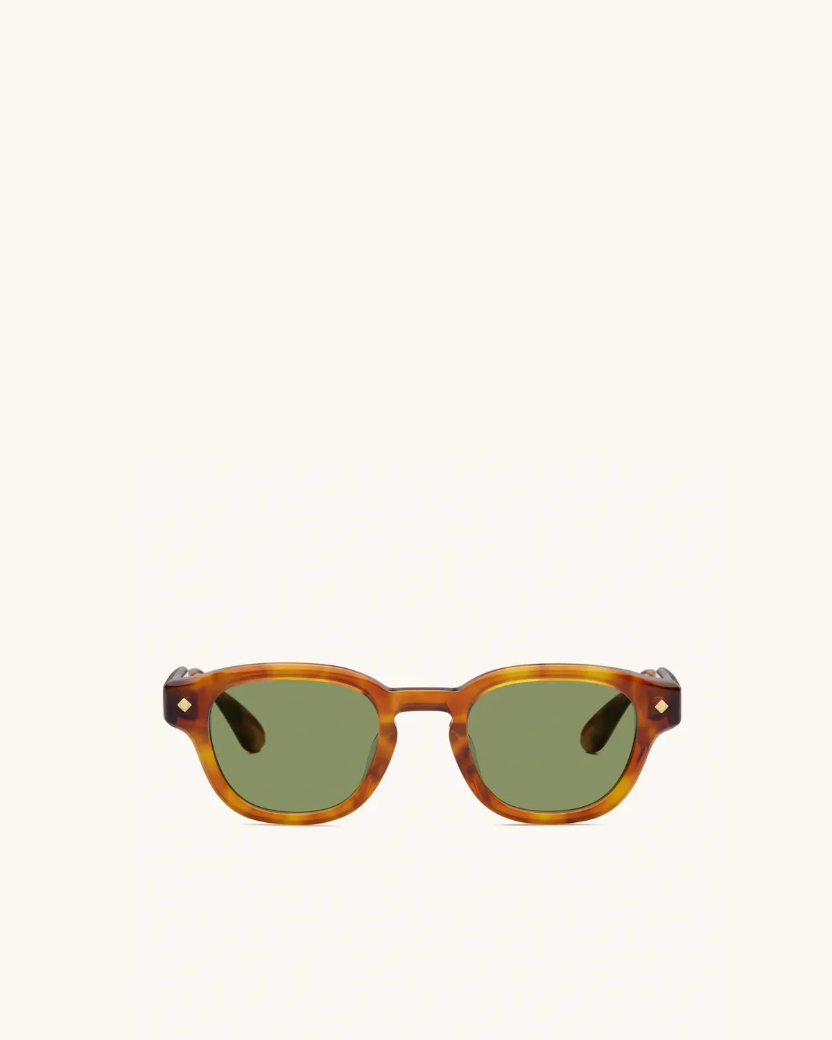 Apéro Au Soleil - HAVANA & 24K GOLD/SOLID GREEN G15-D-Frame Sunglasses-LUNETTERIE GÉNÉRALE- Pointure.AE
