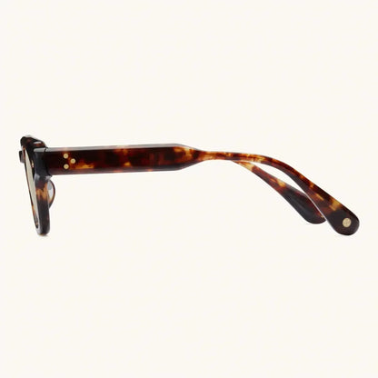 Apéro Au Soleil - TORTOISE & 24K GOLD/SOLID YELLOW-D-Frame Sunglasses-LUNETTERIE GÉNÉRALE- Pointure.AE