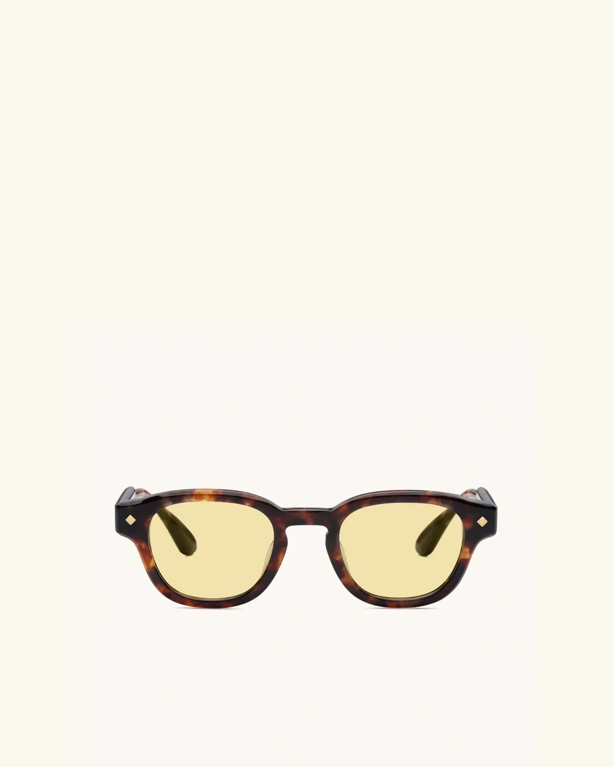 Apéro Au Soleil - TORTOISE & 24K GOLD/SOLID YELLOW-D-Frame Sunglasses-LUNETTERIE GÉNÉRALE- Pointure.AE