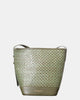Basket Bag in Green – Basket Bags by My Best Bag | MĀJÅ