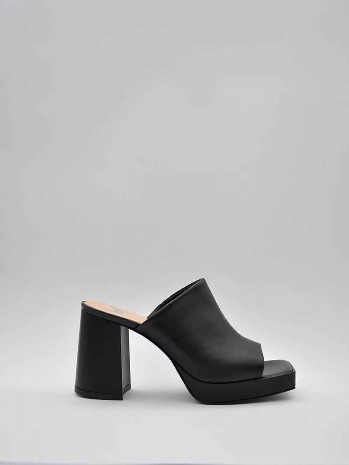 BLACK HIGH WIDE HEEL-Mules-MAGA MILANO- Pointure.AE