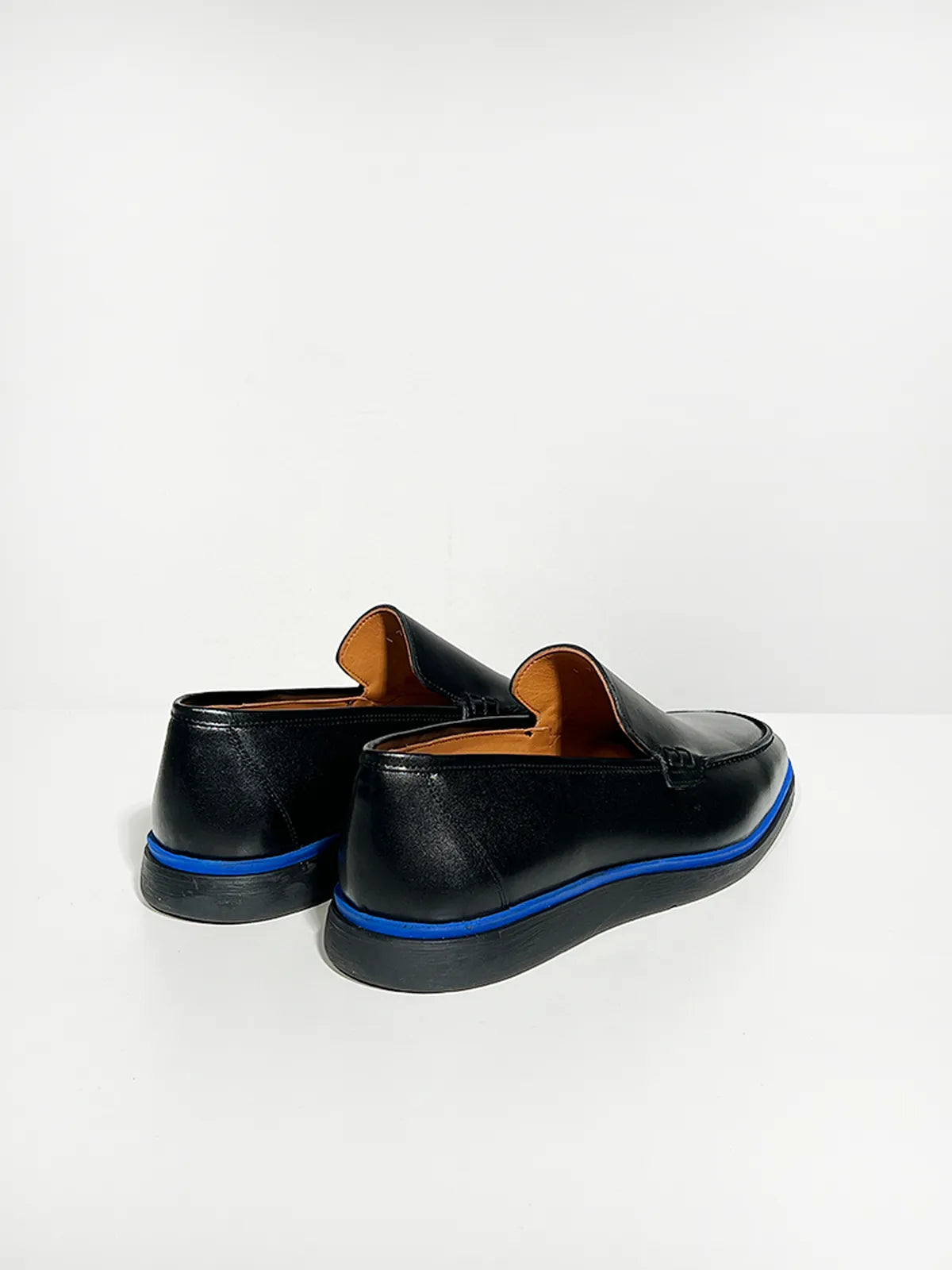 BLACK LOAFER IN LEATHER-Men Loafer-BELTRAMI OSVALDO- Pointure.AE