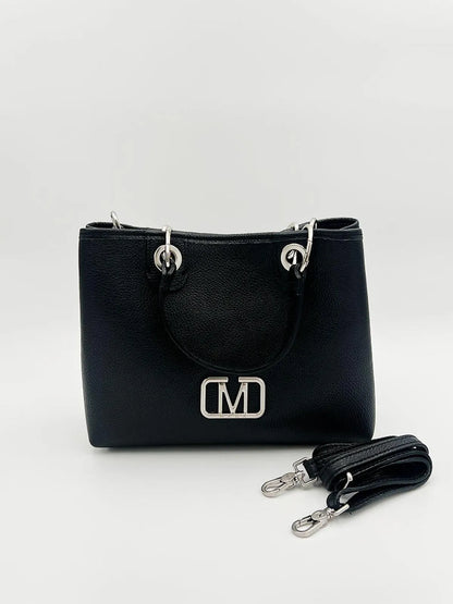 BLACK TOP-HANDLE BAG-Top Handle Bags-MAGA MILANO- Pointure.AE