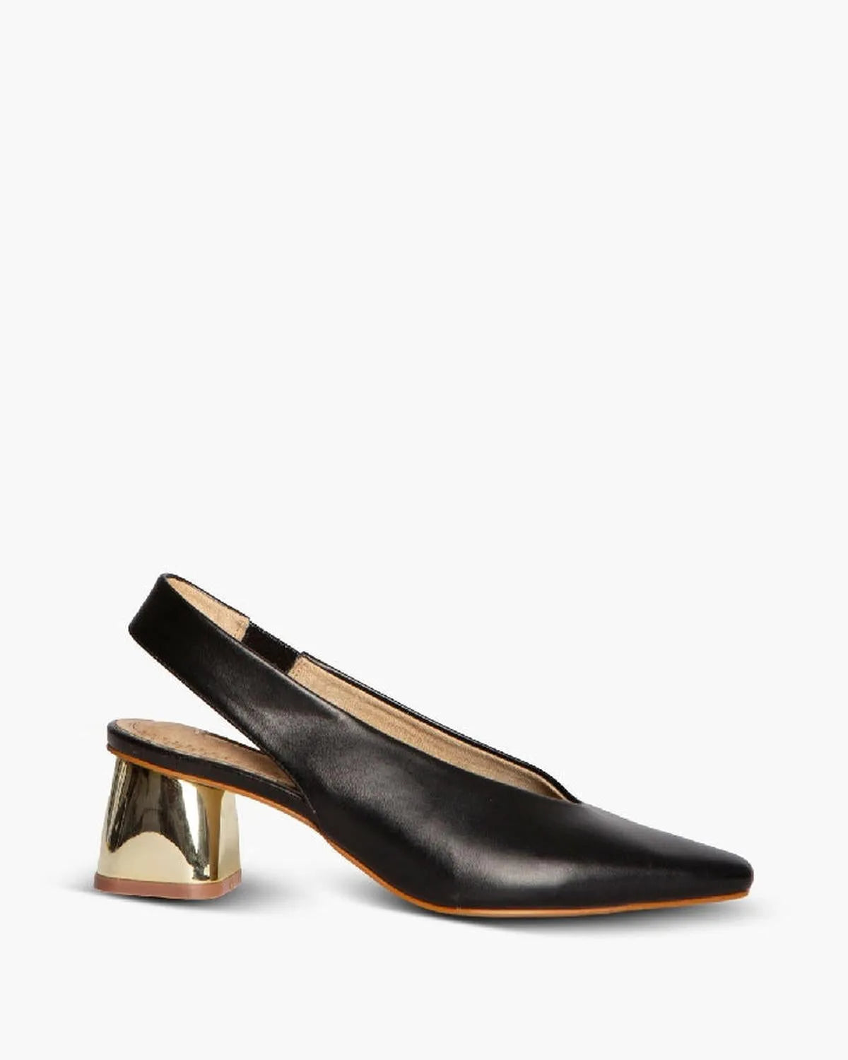 BLOCK HEEL SLINGBACK IN BLACK-Sling Backs-CORINA- Pointure.AE