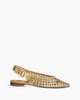 Braided Flat Sandal in Gold – Flats by Corina | MĀJÅ