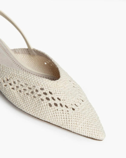 BRAIDED FLATS IN BEIGE-Flats-CORINA- Pointure.AE