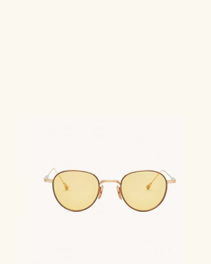 Café Racer - 14K GOLD/YELLOW-Round Frame Sunglasses-LUNETTERIE GÉNÉRALE- Pointure.AE