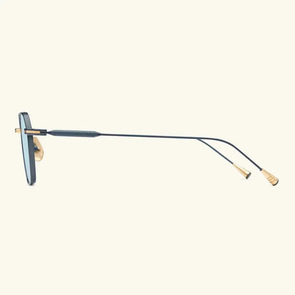 Cavalier Seul - 18K GOLD & BLUE/SOLID BLUE-D-Frame Sunglasses-LUNETTERIE GÉNÉRALE- Pointure.AE